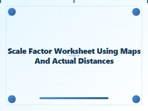 Applying Scale Factor with Maps and Real Distances