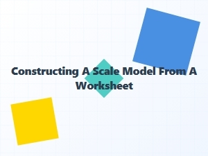 Building a 3d Model From a Scale Drawing